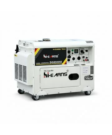 Generador eléctrico a diésel monofásico 7kW silencioso